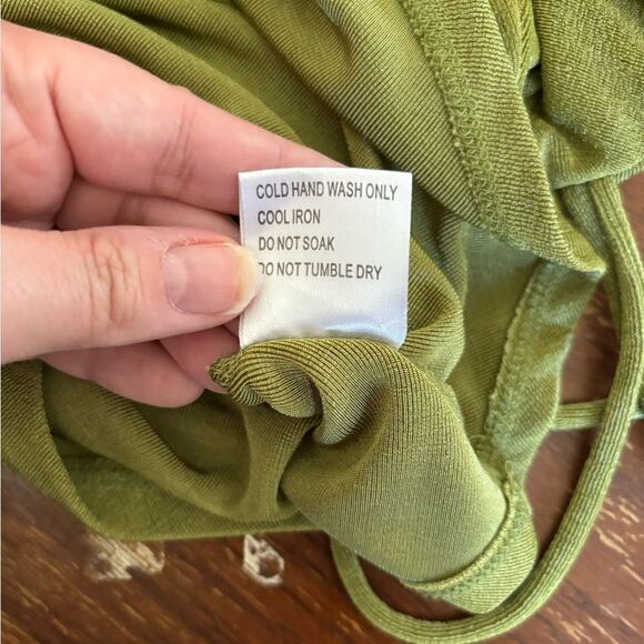 Princess Polly green strappy cutout mini dress size 0 y2k - Picture 4 of 6